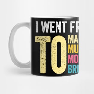 I Went From Mama To Mommy To Mom To Bruh Retro Mother's Day Mug